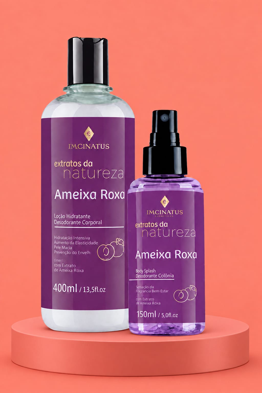 7158 Kit Ameixa Roxa (Body Splash e Hidratante Corporal)